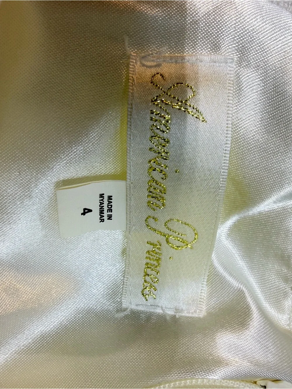 American Princess Cream Pearl-Trim Tulle Party Dress for Girls